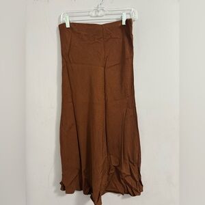 Brown Midi Skirt for Women